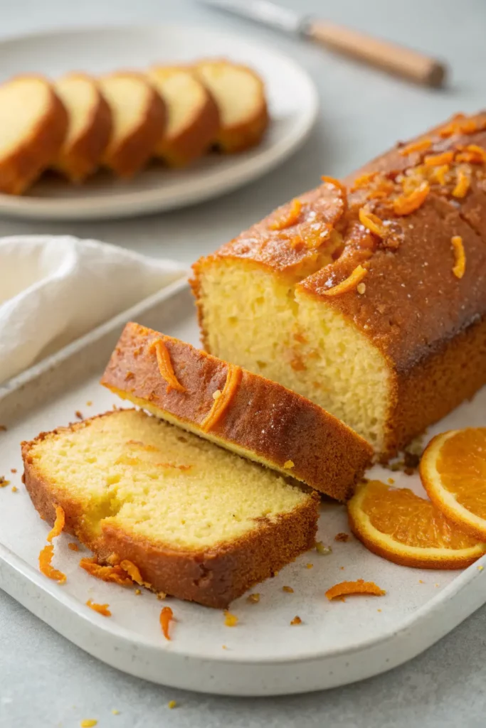 Orange Pound Cake: The Beautiful Recipe You’ll Obsess Over 6 Orange Pound Cake slice served on a modern plate