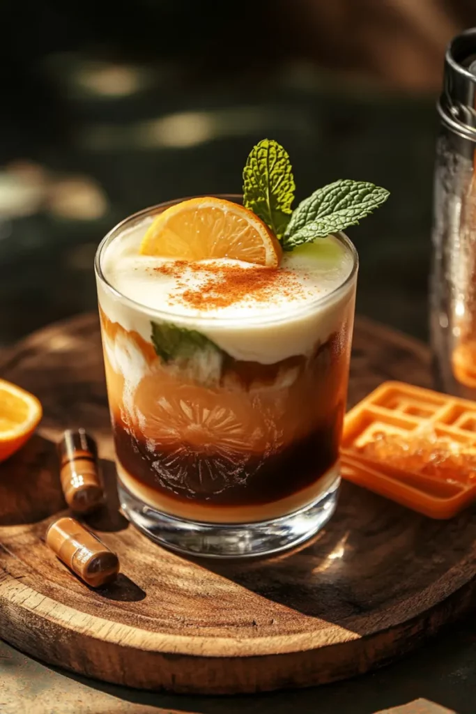Brazilian Coffee Mocktail: The Hidden Joy You Need 10 Brazilian mocktail with lemon slice, mint and creamy coffee layers