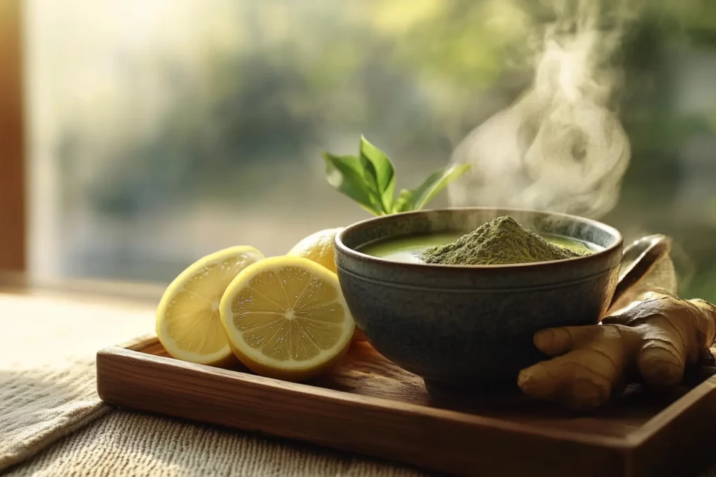 Traditional Japanese Mounjaro Recipe with matcha, lemon, and ginger