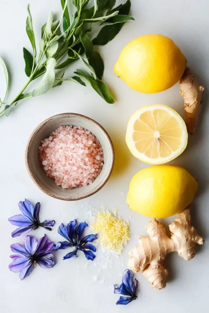 Homemade Mounjaro Recipe with Pink Salt: Natural Detox for Daily Use 7 Homemade Mounjaro Recipe with Pink Salt served in a crystal glass with loose pink salt