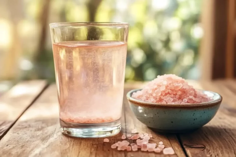 What Makes This Pink Salt Trick Recipe So Powerful? 14 Pink salt trick recipe drink with visible salt crystals
