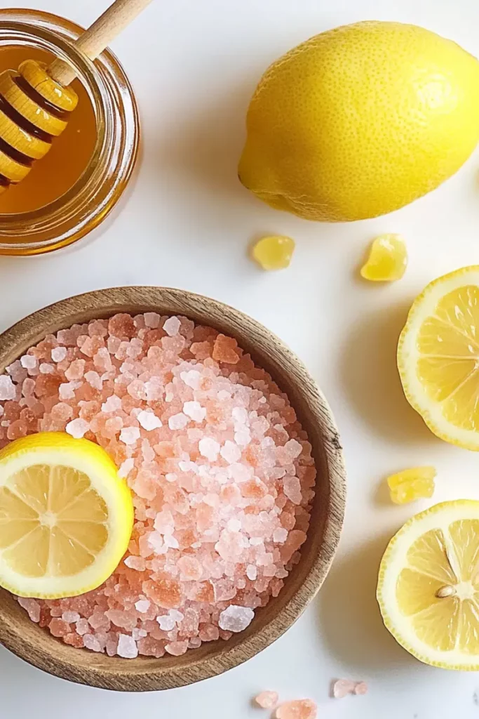 Pink Salt Trick Recipe for Weight Loss – The Morning Hack Everyone’s Talking About 6 ingredients for pink salt trick recipe for weight loss including honey and lemon