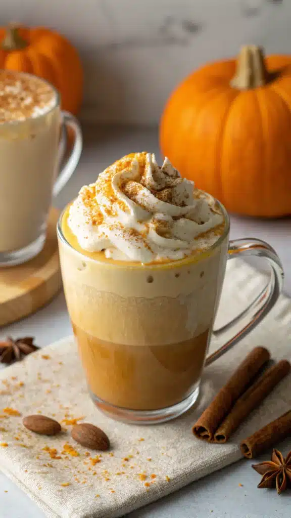 Pumpkin Recipes for Fall 2025: Sweet & Savory Ideas 8 Healthy Homemade Pumpkin Spice Latte with whipped cream and cinnamon