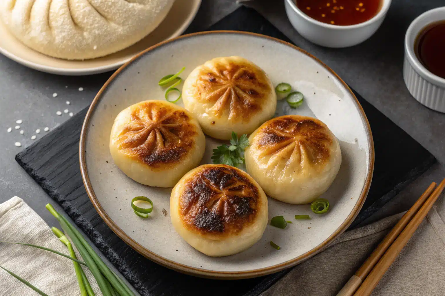 Vegan Pan-Fried Buns That Taste Incredible – Crispy, Juicy, Easy 1 vegan pan-fried bun ingredients
