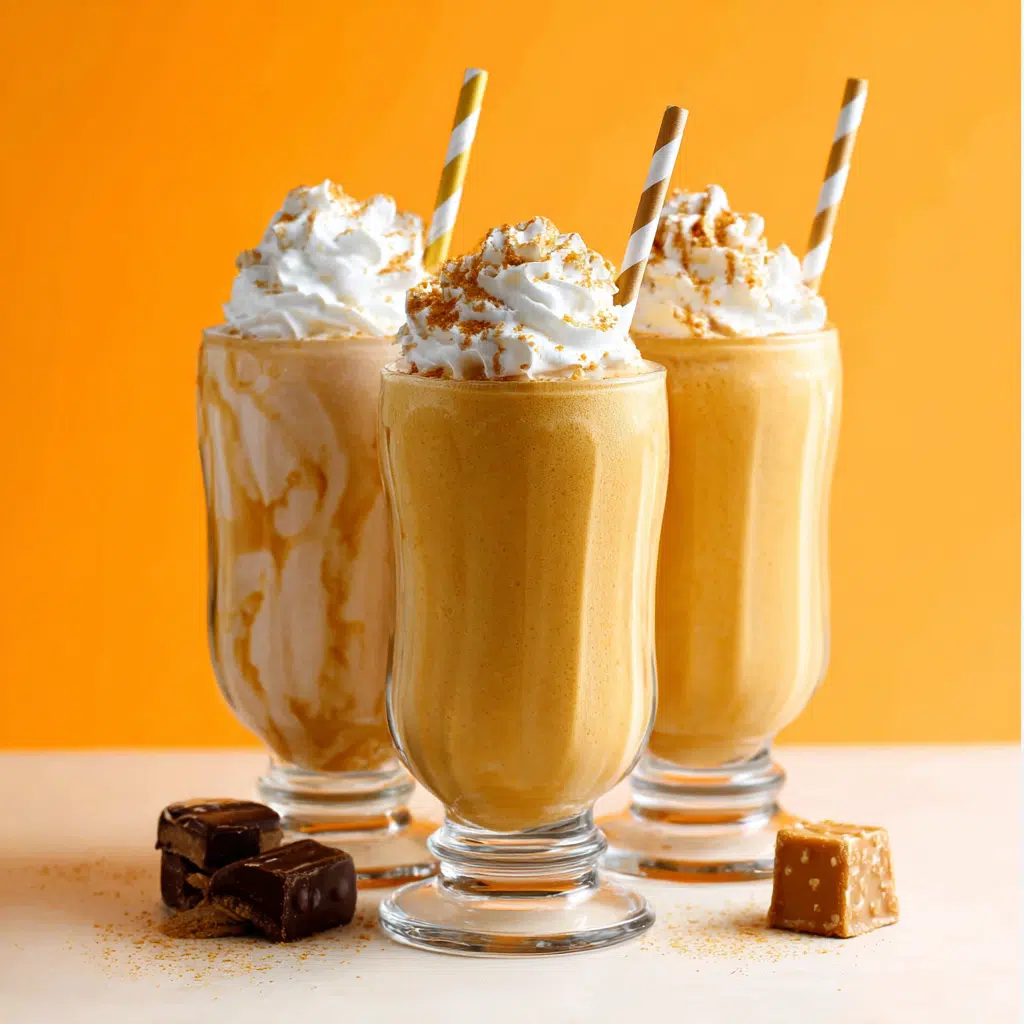 Pumpkin Smoothies and Milkshakes – 7 Delicious Fall Recipes You’ll Crave 4 Pumpkin smoothies and milkshakes with whipped cream and caramel in tall glasses