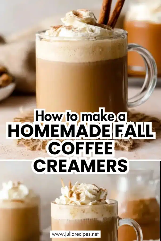 Homemade fall coffee creamers for a cozy autumn coffee experience
