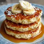 Fluffy Banana Cottage Cheese Pancakes