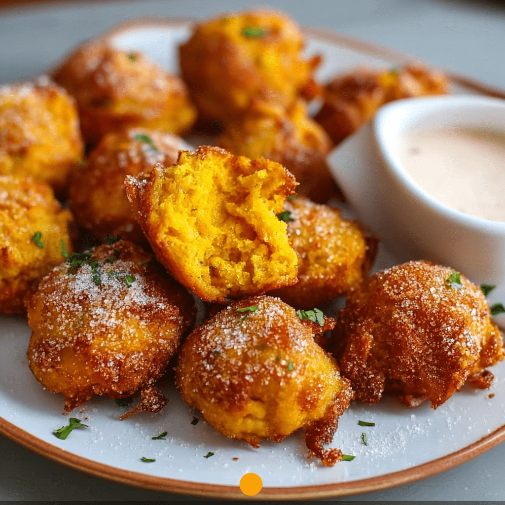 Baked Pumpkin Fritter Bites 2 Baked Pumpkin Fritter Bites