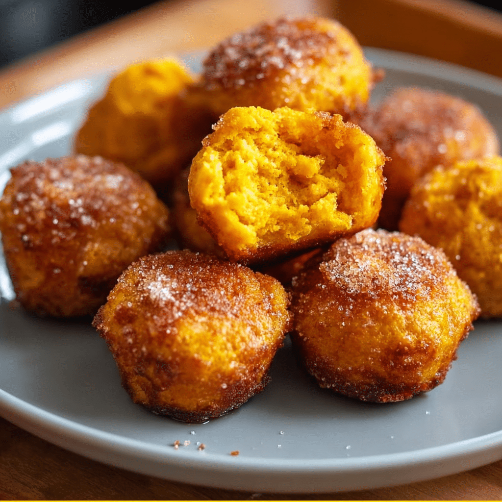 Baked Pumpkin Fritter Bites