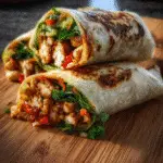 sweet chili chiken wraps