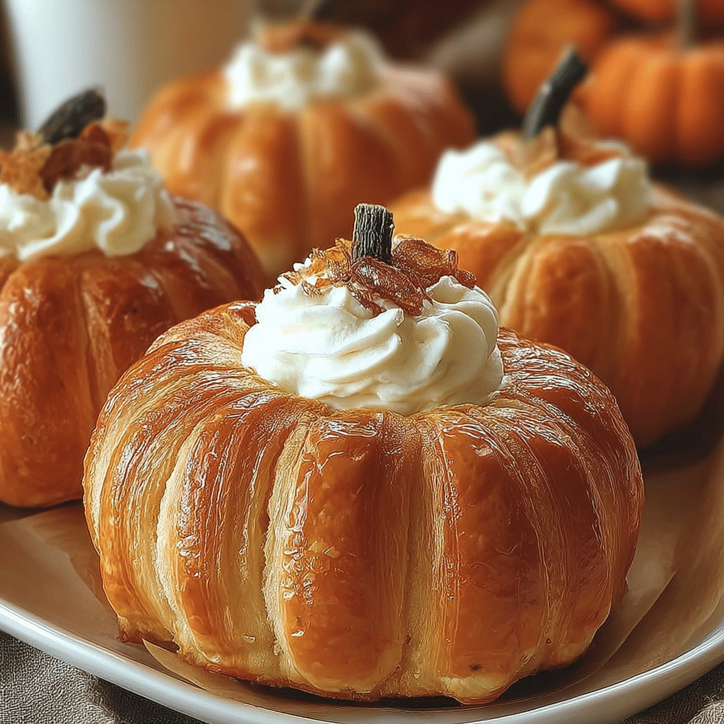Crescent Pumpkins with Cream Cheese and Pumpkin Pie Filling 1 Crescent Pumpkins with Cream Cheese and Pumpkin Pie Filling