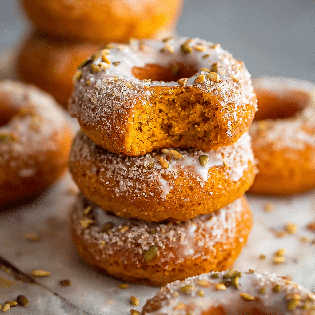 Easy Baked Pumpkin Donuts 2 baked pumpkin donuts
