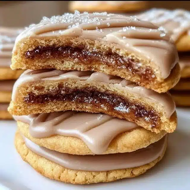Brown Sugar Pop Tart Cookies on a plate with sprinkles