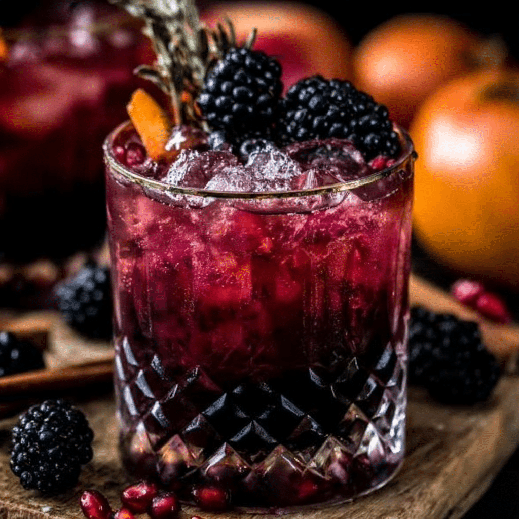 Poisoned Apple Cider Cocktail 1 Poisoned Apple Cider Cocktail garnished with apple slices and cinnamon stick