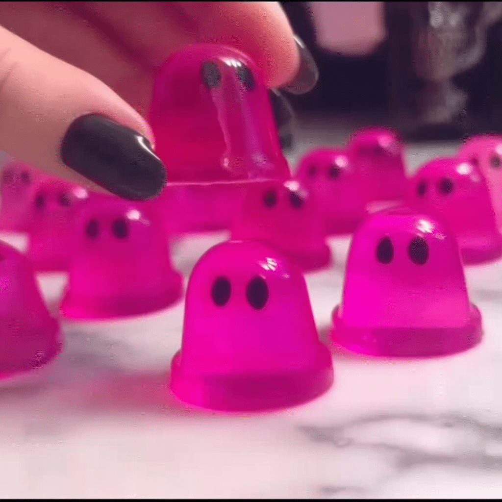 Pink Ghost Jello Shots 1 Pink Ghost Jello Shots