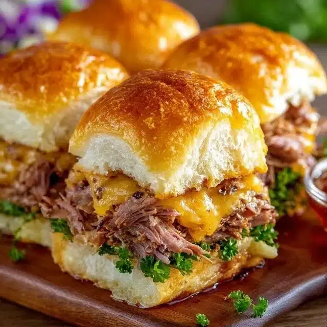 Delicious easy slider recipe featuring mini burgers with fresh toppings