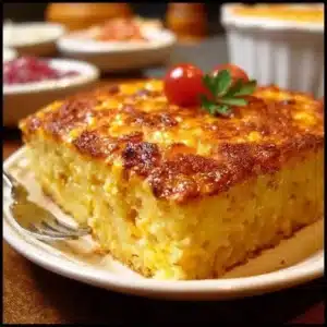 Delicious corn pudding served at Ruth's Chris Steak House