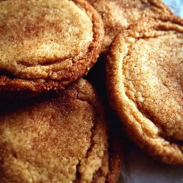 Delicious Cinnamon Brown Butter Cookies on a plate, freshly baked