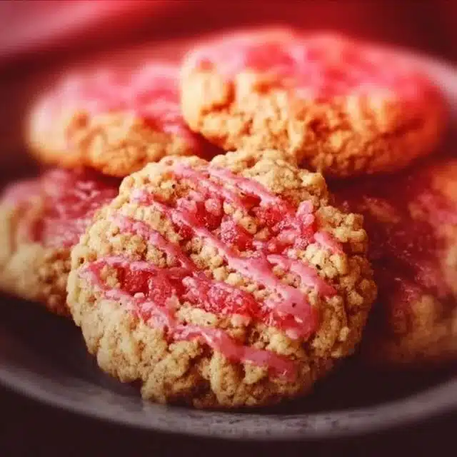 Delicious Strawberry Crunch Cookies with a sweet and crunchy texture